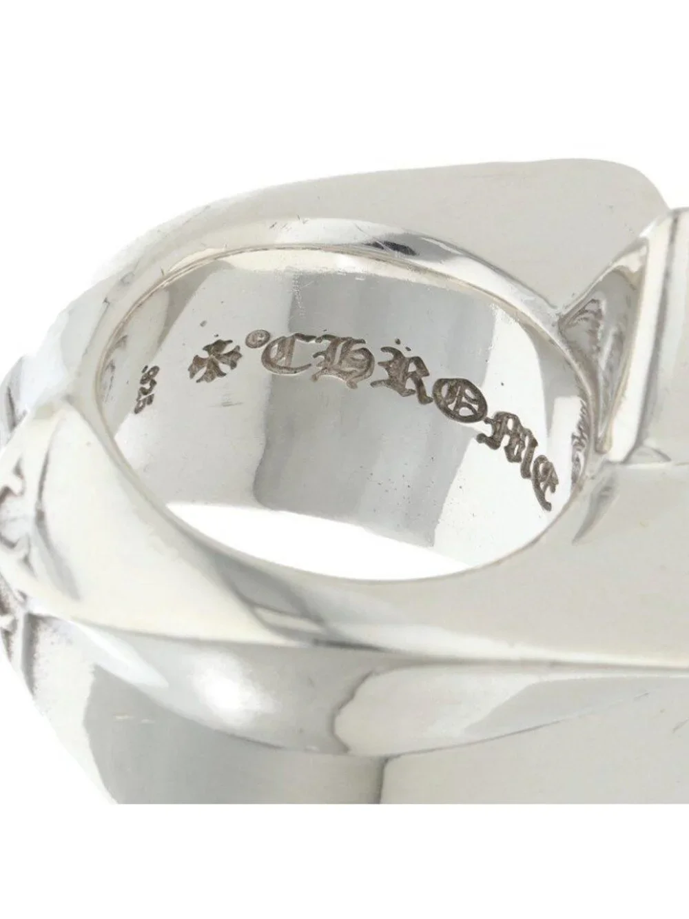Chrome Hearts Str Lrg Large Star Silver Ring